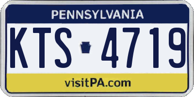 PA license plate KTS4719