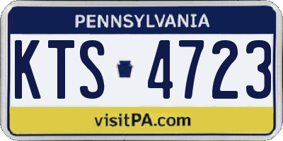 PA license plate KTS4723