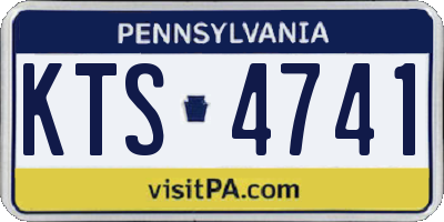 PA license plate KTS4741