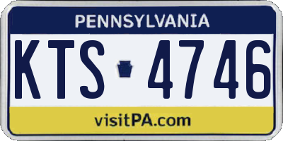 PA license plate KTS4746