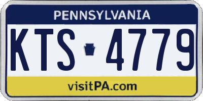 PA license plate KTS4779