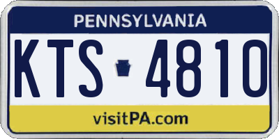 PA license plate KTS4810