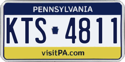 PA license plate KTS4811