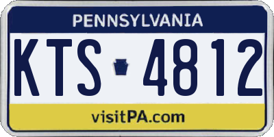 PA license plate KTS4812