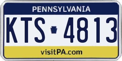 PA license plate KTS4813