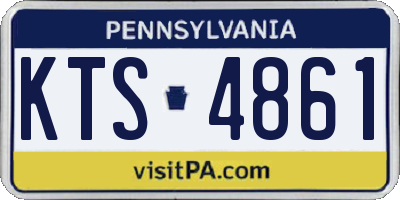 PA license plate KTS4861