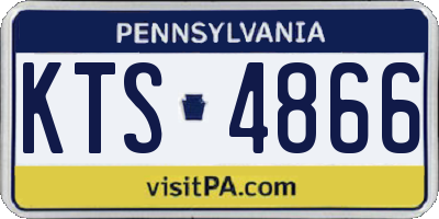 PA license plate KTS4866