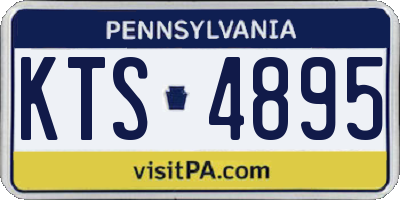PA license plate KTS4895