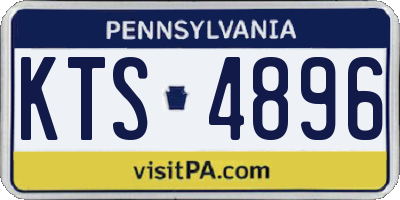 PA license plate KTS4896