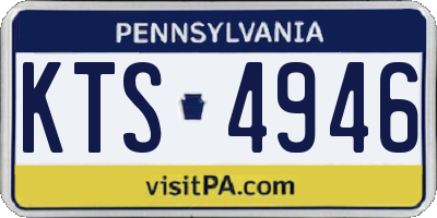 PA license plate KTS4946