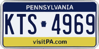 PA license plate KTS4969
