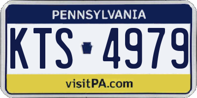 PA license plate KTS4979
