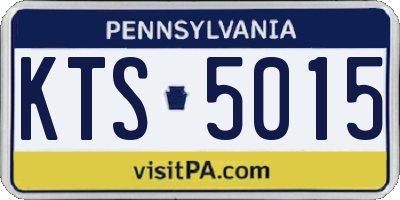 PA license plate KTS5015