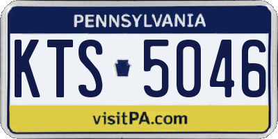 PA license plate KTS5046