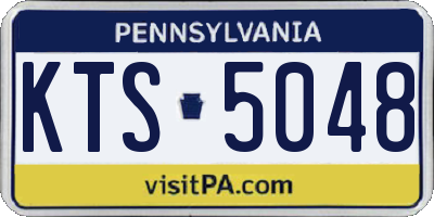 PA license plate KTS5048