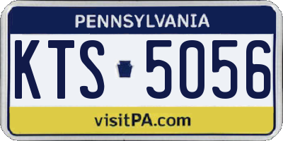 PA license plate KTS5056