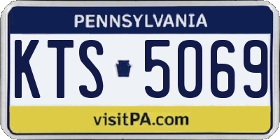 PA license plate KTS5069