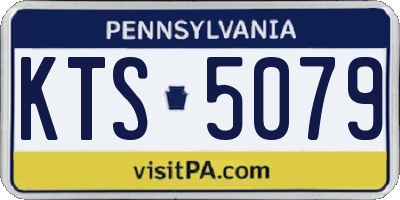 PA license plate KTS5079