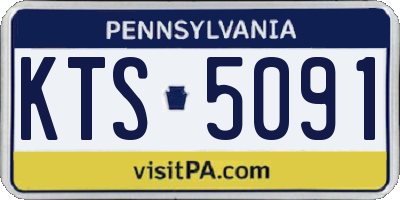 PA license plate KTS5091
