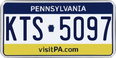 PA license plate KTS5097