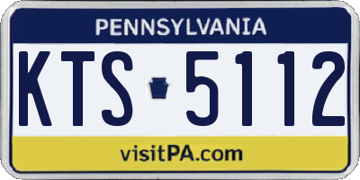 PA license plate KTS5112