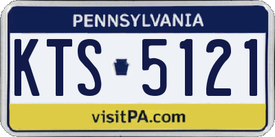 PA license plate KTS5121