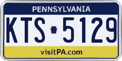 PA license plate KTS5129