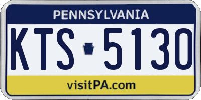 PA license plate KTS5130