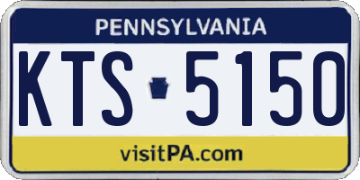 PA license plate KTS5150