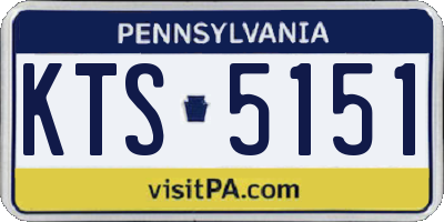 PA license plate KTS5151