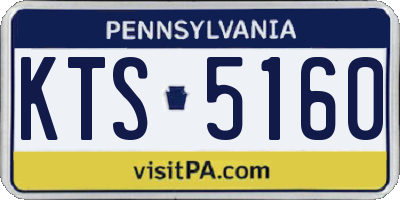 PA license plate KTS5160