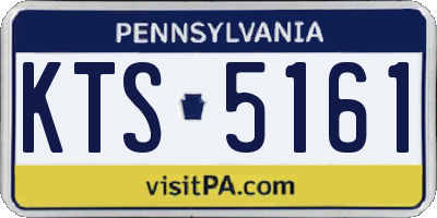 PA license plate KTS5161