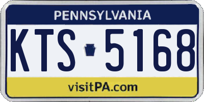 PA license plate KTS5168