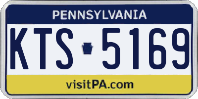 PA license plate KTS5169