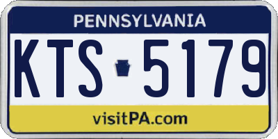 PA license plate KTS5179