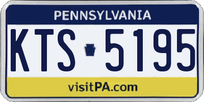 PA license plate KTS5195