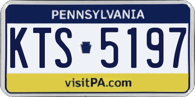 PA license plate KTS5197