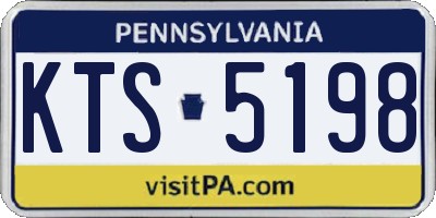 PA license plate KTS5198