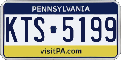 PA license plate KTS5199