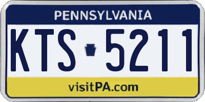 PA license plate KTS5211