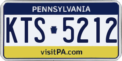 PA license plate KTS5212