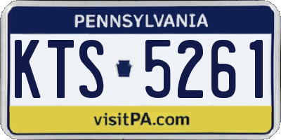 PA license plate KTS5261