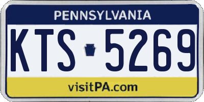 PA license plate KTS5269