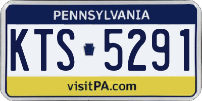 PA license plate KTS5291