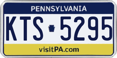 PA license plate KTS5295