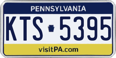 PA license plate KTS5395