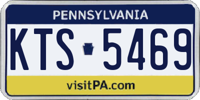 PA license plate KTS5469