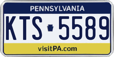 PA license plate KTS5589