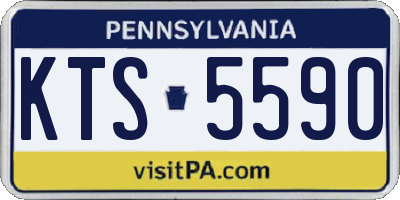 PA license plate KTS5590