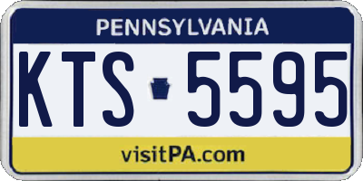 PA license plate KTS5595